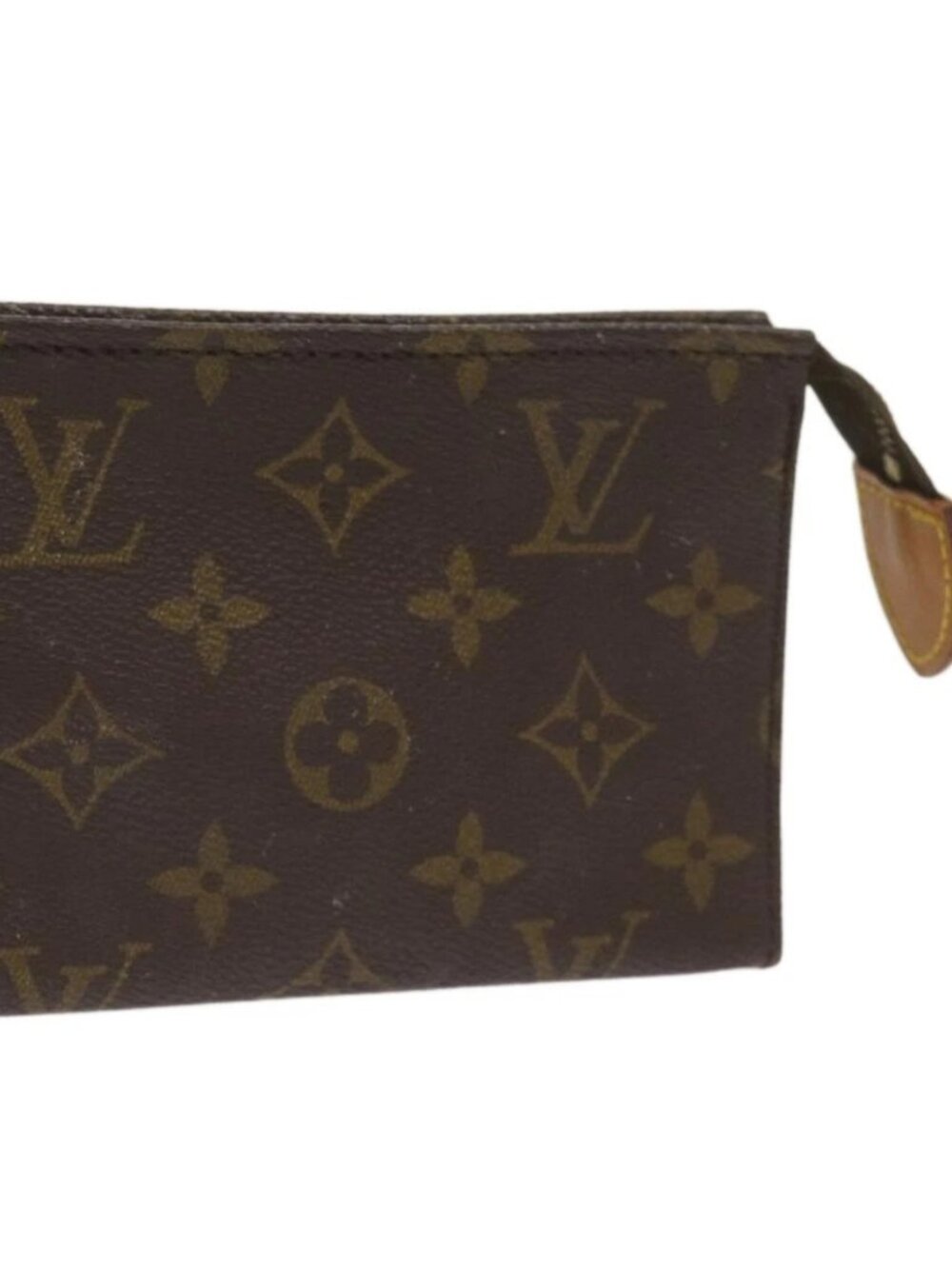 LOUIS VUITTON Monogram Poche Toilette 15 Pouch M47546 LV Auth
